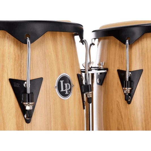 LP 647NY-AW City Series Conga Set 10” & 11” con Stand Doble | Latin Percussion (Natural Wood – Made in USA)