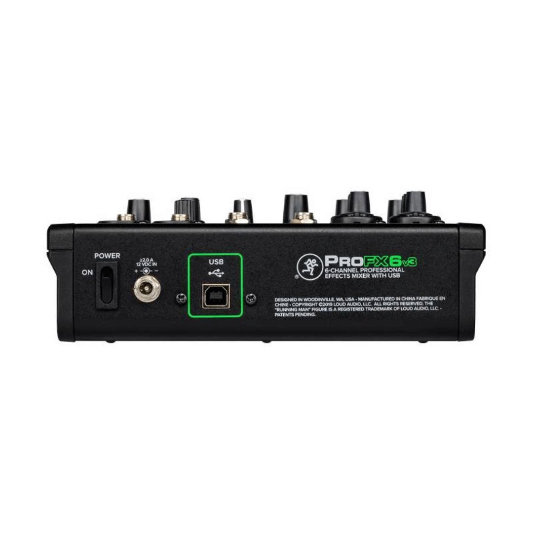 Mackie PROFX6 V3 | Consola Analógica de 6 Canales con USB + FX GigFX™