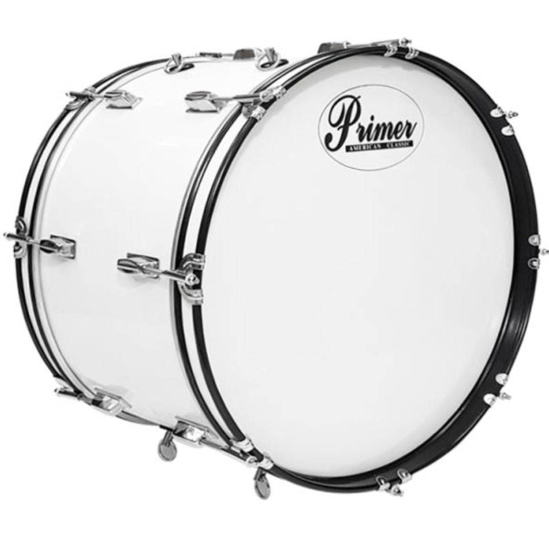 PRIMER MD2612 #5 Blanco | Bombo de Marcha 26” x 12” para Banda y Orquesta