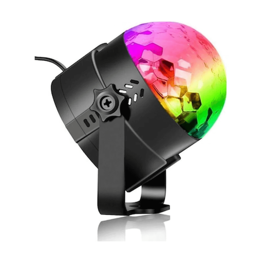Mini Magic Ball | Luz LED RGB con Sensor de Sonido | Efecto Disco Automático para Fiestas y Eventos