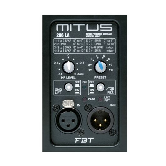 FBT MITUS 206 LA | Módulo Line Array Activo de 2 Vías
