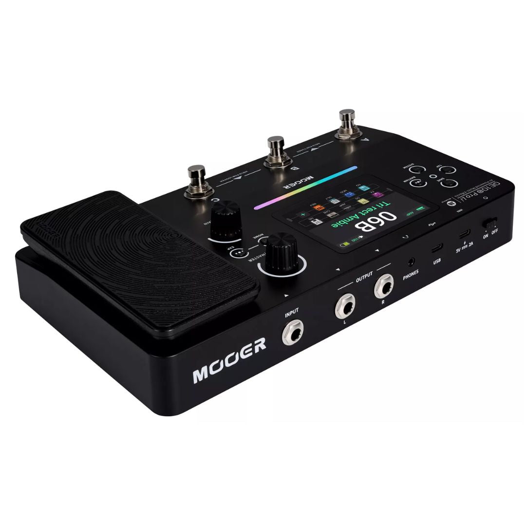 MOOER GE100 Pro Li | Pedalera Multiefectos para Guitarra con Batería Recargable