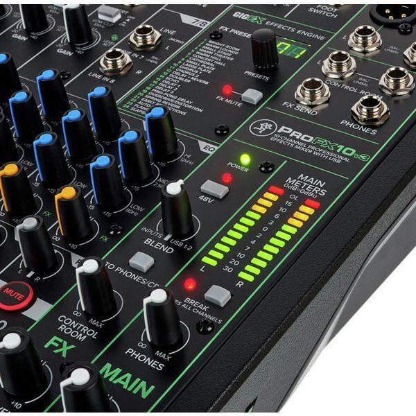 Mackie ProFX10 V3 | Mixer 10 Canales con Interfaz USB y GigFX™