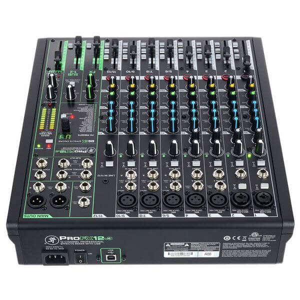 Mackie ProFX12 V3 | Mixer 12 Canales con Interfaz USB y GigFX™