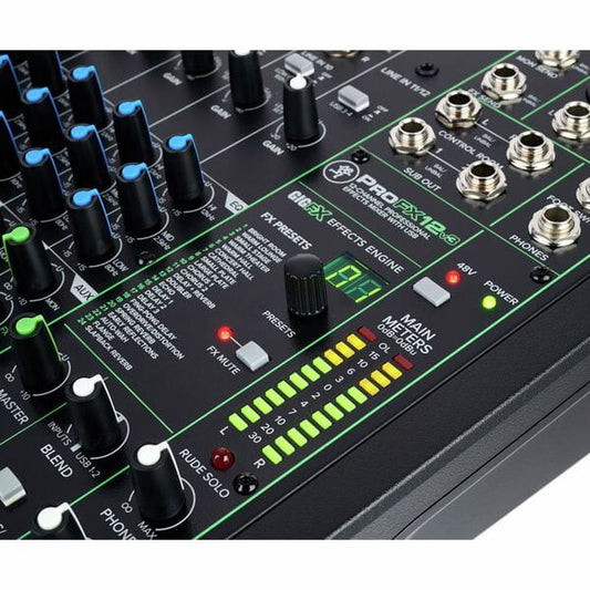 Mackie ProFX12 V3 | Mixer 12 Canales con Interfaz USB y GigFX™