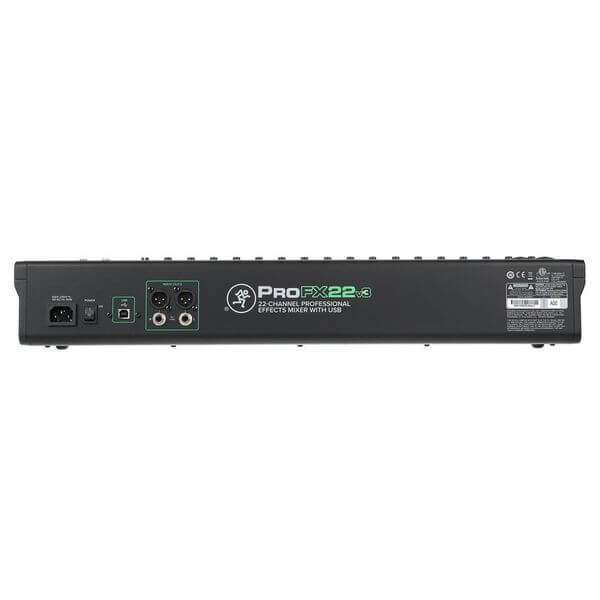 Mackie ProFX22 V3 | Mixer 22 Canales con Interfaz USB y GigFX™
