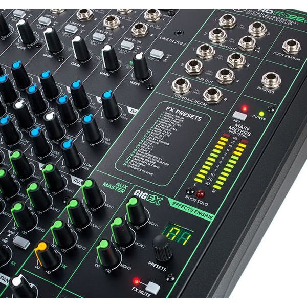 Mackie ProFX22 V3 | Mixer 22 Canales con Interfaz USB y GigFX™