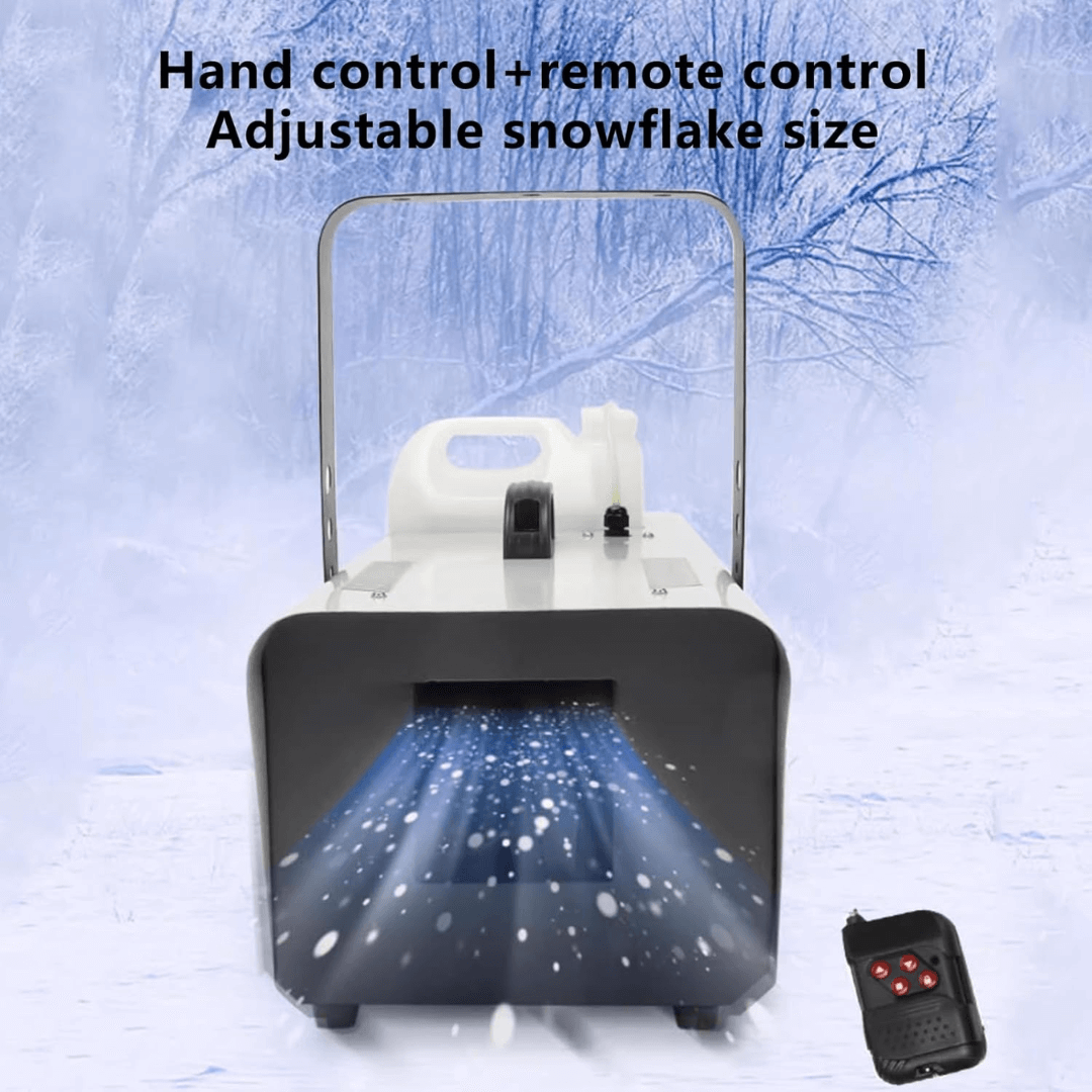 Máquina de Nieve 1500W SNOW | Generador de Copos Artificiales con Control Remoto para Eventos y Escenarios