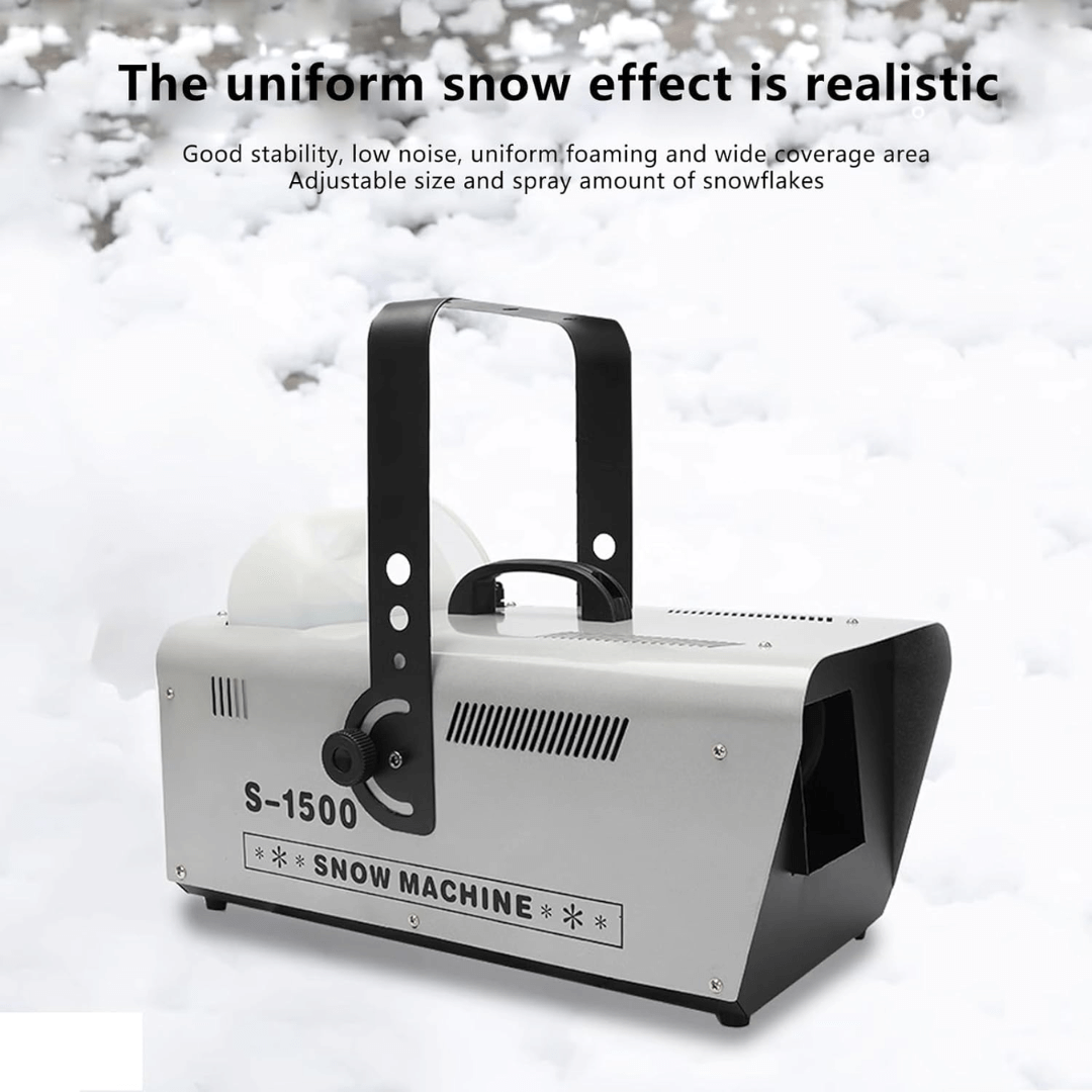 Máquina de Nieve 1500W SNOW | Generador de Copos Artificiales con Control Remoto para Eventos y Escenarios