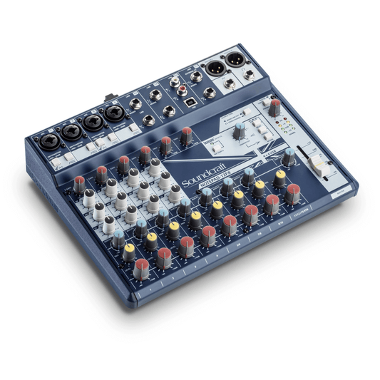 SOUNDCRAFT NOTEPAD-12FX | Consola de Audio Compacta de 12 Canales con USB y FX