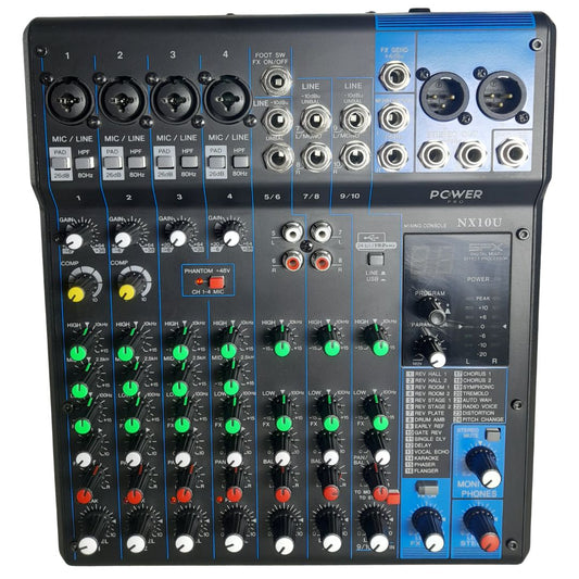 NX10U POWER PRO | Consola Análoga 10 Canales