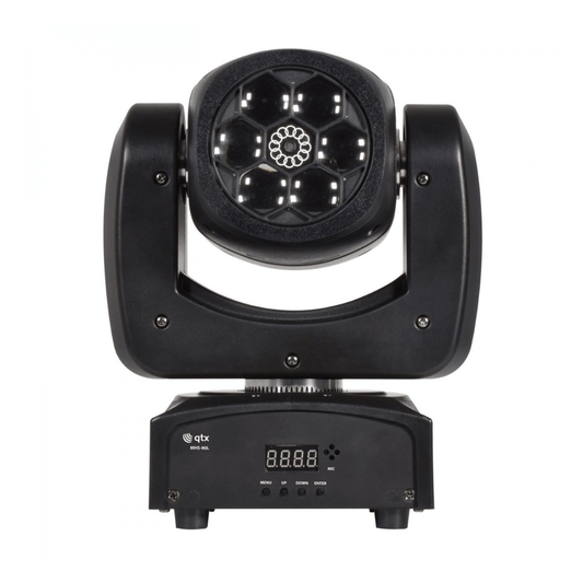 Ojo de Abeja 6 LED + Láser - Cabezal Móvil Profesional RGBW con Efecto Combinado