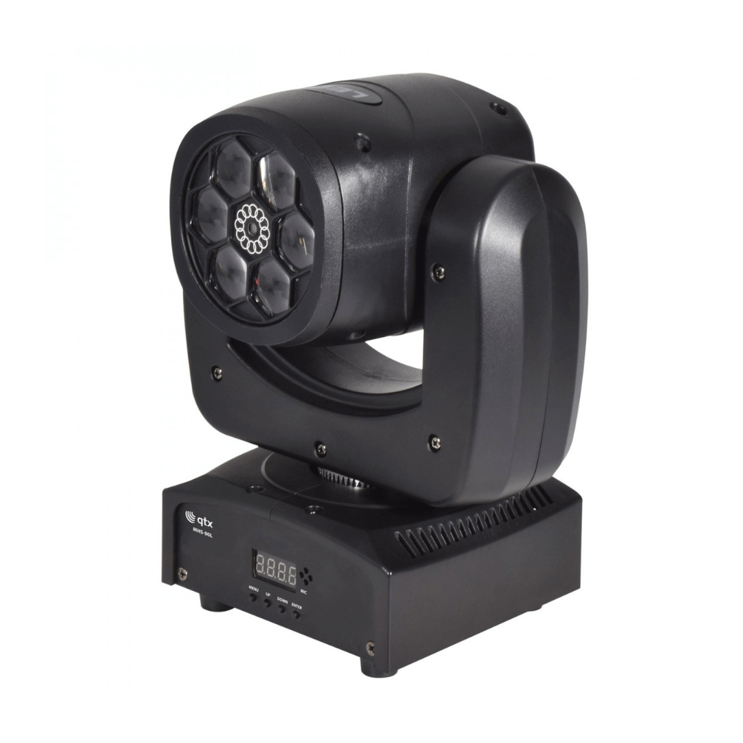 Ojo de Abeja 6 LED + Láser - Cabezal Móvil Profesional RGBW con Efecto Combinado