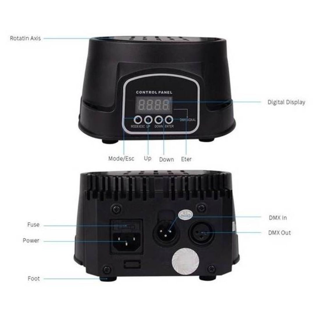 SONIC USA Party 710WX | Mini Cabeza Móvil RGBW 7×10W