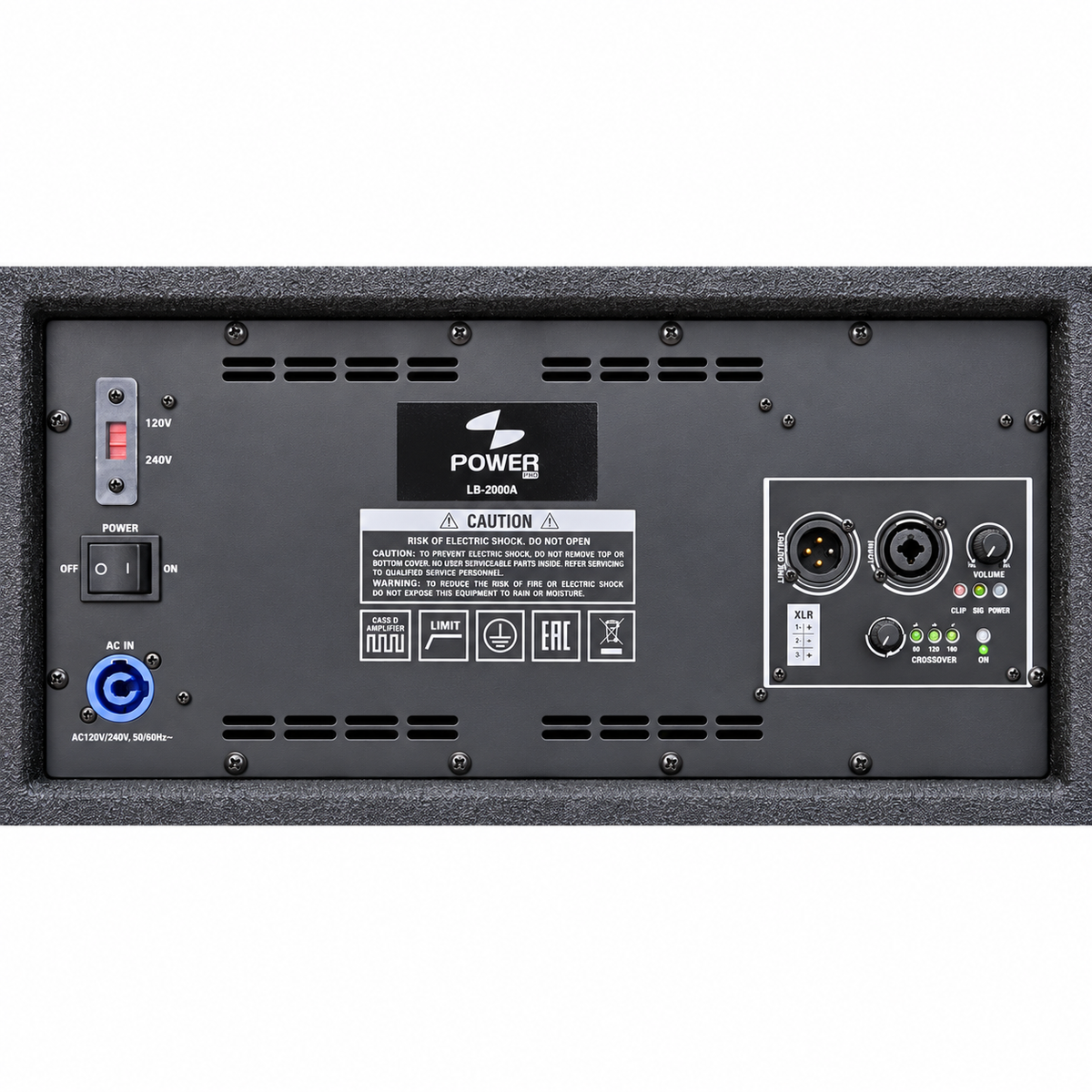 POWER PRO LB-2000A | Subwoofer Activo Doble Madera 18″