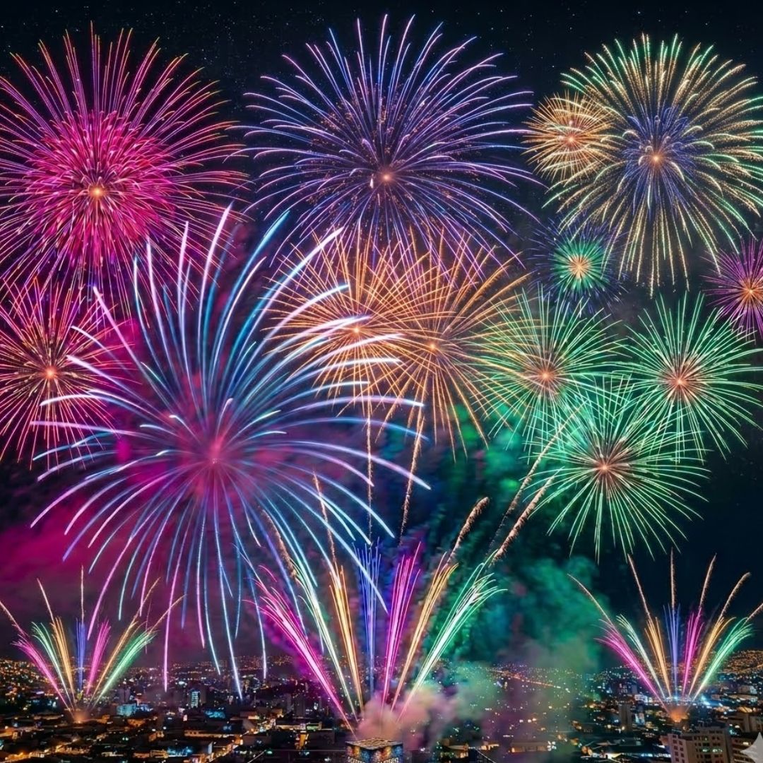 PR-C100A SÚPER SKY | Torta de Pirotecnia 100 Disparos / 100 Efectos