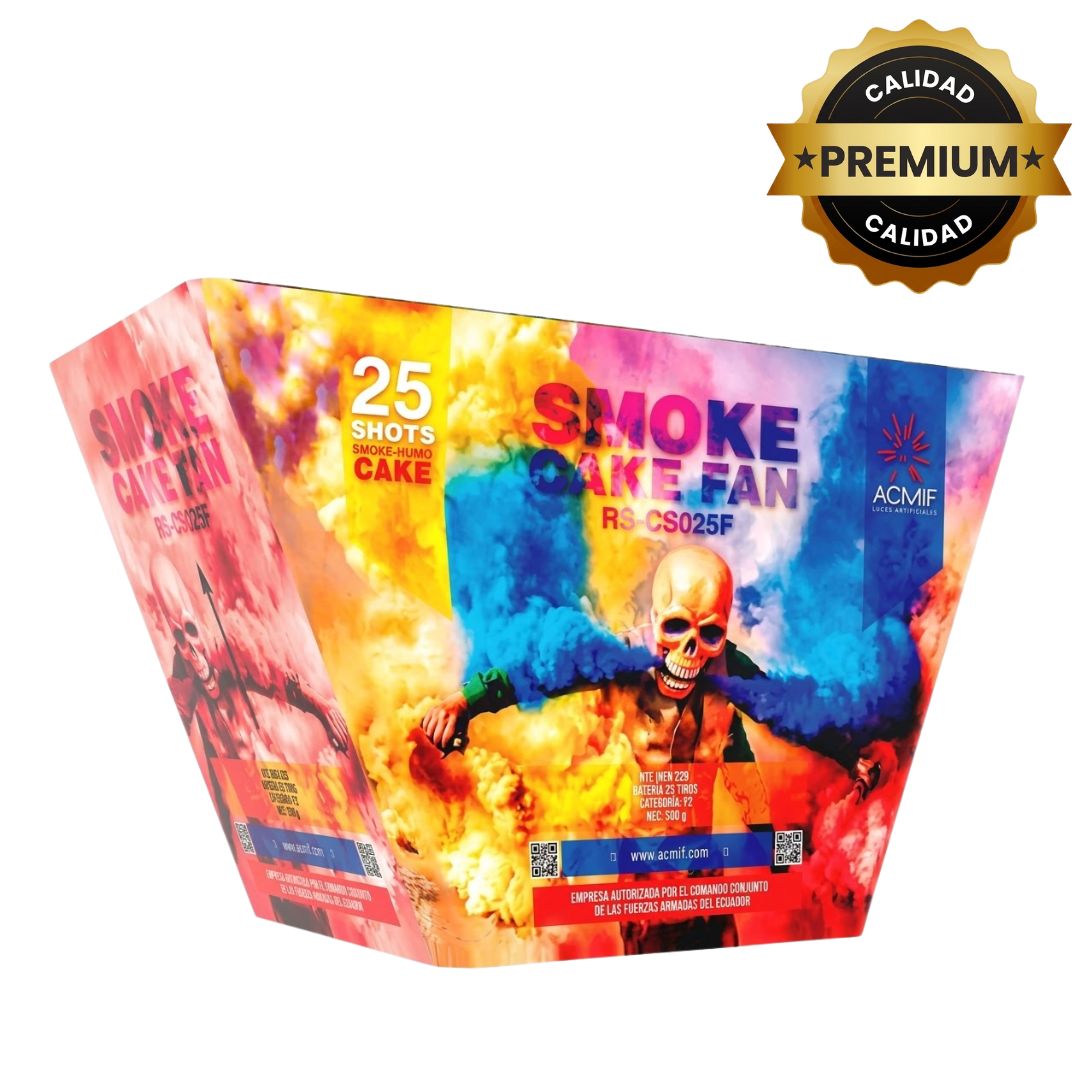 PR-CF025-SS SMOKE CAKE (FAN) | Destellos de Humo en Abanico 25 Disparos