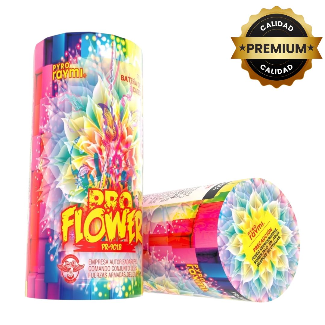 PR-F01C FLOWER PRO | Fuente Multicolor + Súper Cracker