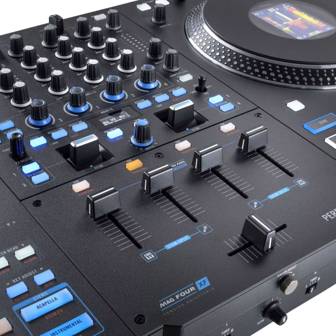 RANE PERFORMER | Controlador DJ Motorizado Profesional 4 Canales con Platos 7”