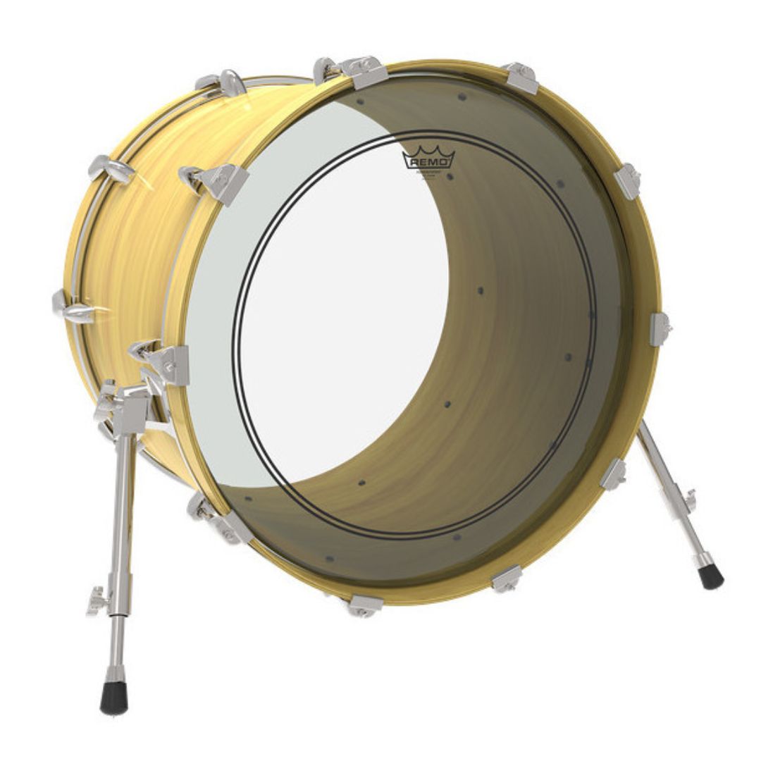 REMO P3-1322-C2 | Powerstroke® P3 Clear Parche de Bombo 22″
