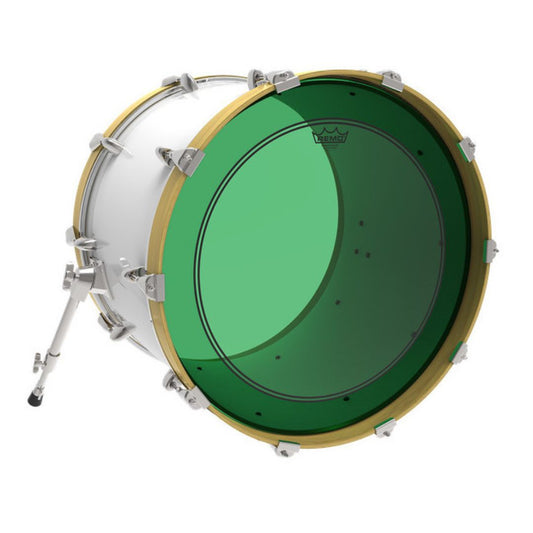 REMO P3-1322-CT-GN | Powerstroke® P3 Colortone™ Green Parche de Bombo 22″