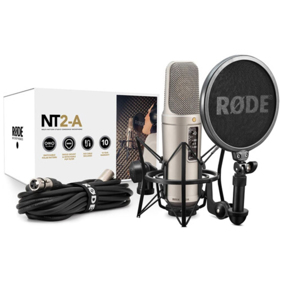 RØDE NT2-A | Micrófono de condensador de gran diafragma multipatrón