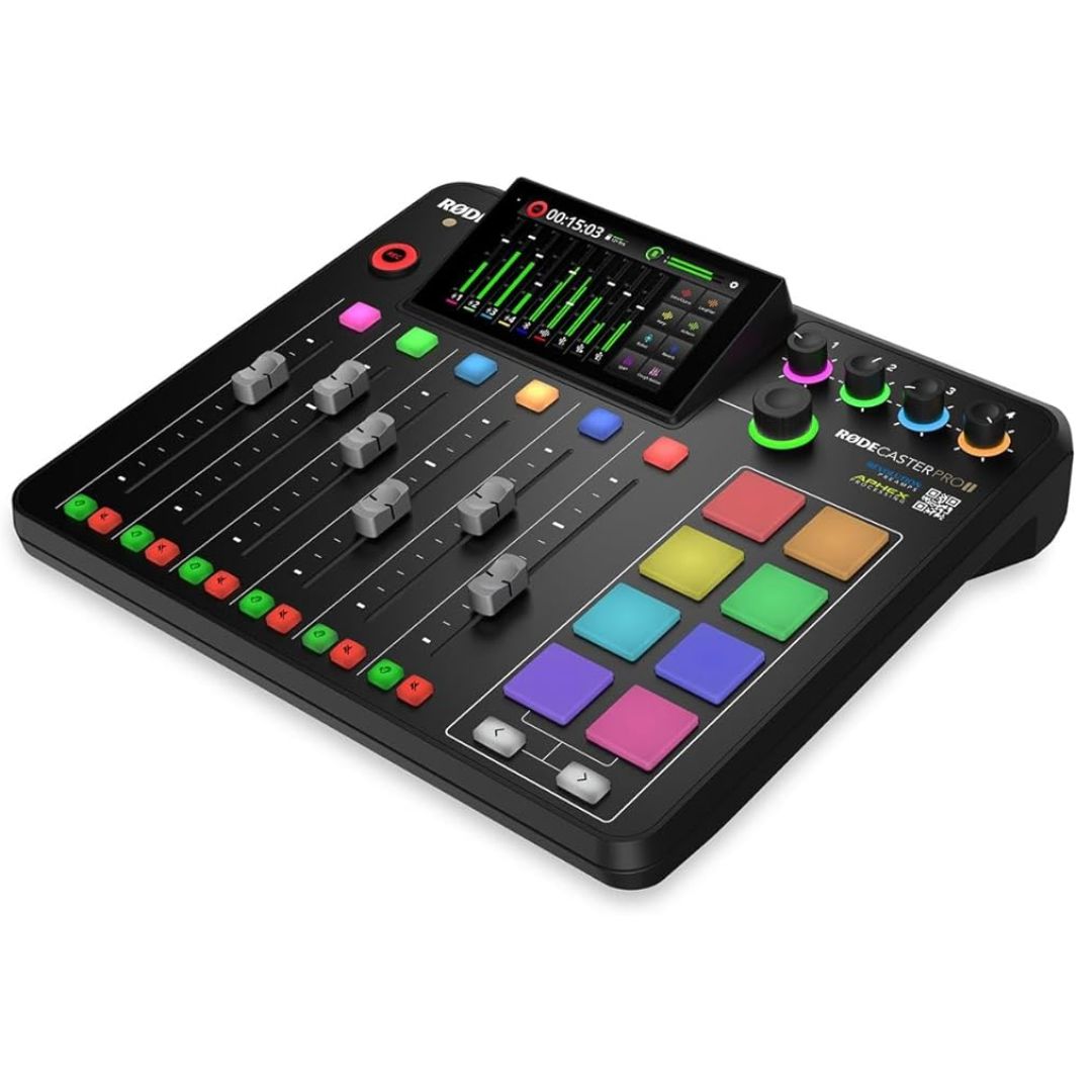 RØDE Caster Pro II Negro | Consola profesional todo en uno para podcast, streaming y creación de contenidos