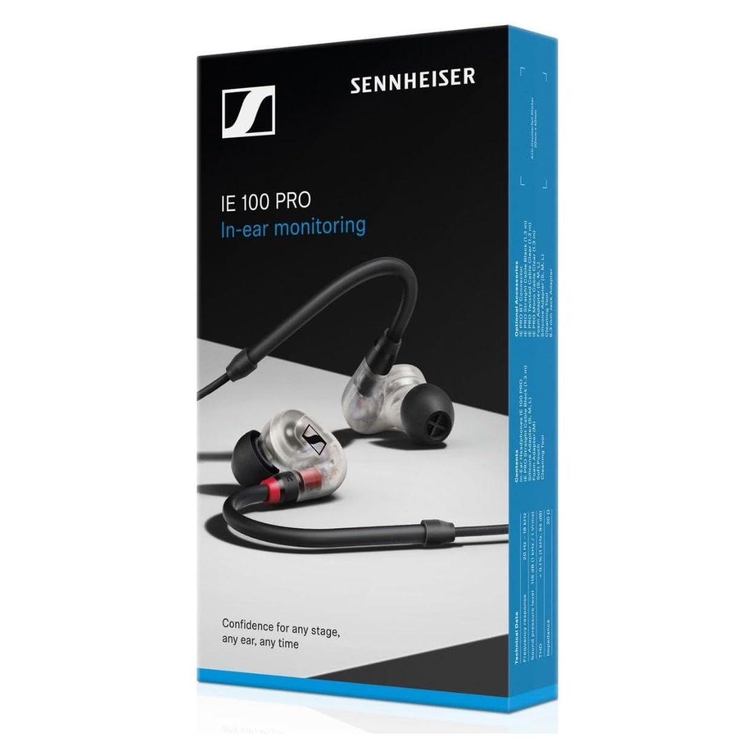 SENNHEISER IE 100 PRO CLEAR| Auriculares In-Ear de Monitoreo Profesional
