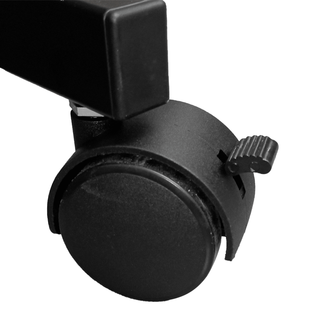 Studiomaster SF80 | Pedestal Tipo “T” con Soporte para Laptop, Controlador o Proyector con Ruedas