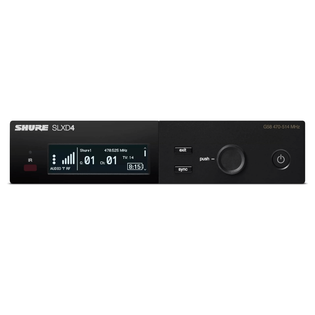 Shure SLXD14/153T-H55 | Sistema Inalámbrico con Transmisor Bodypack SLXD1 y Micrófono de Cabeza MX153