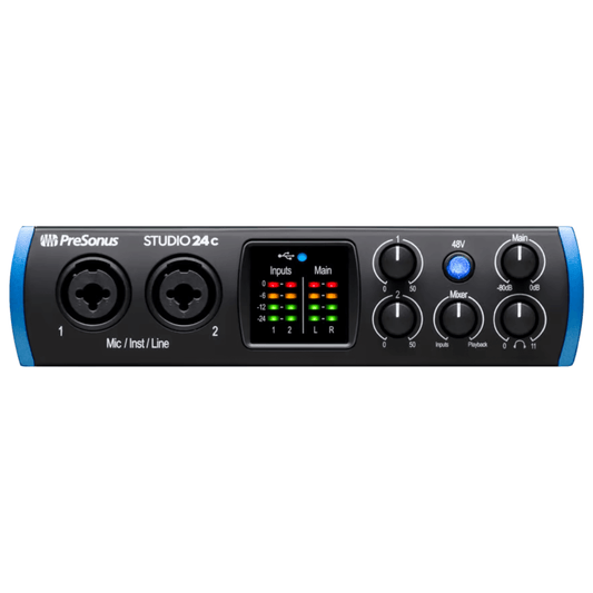 PreSonus Studio 24C | Interfaz de Audio USB-C 2x2 24-Bit / 192 kHz
