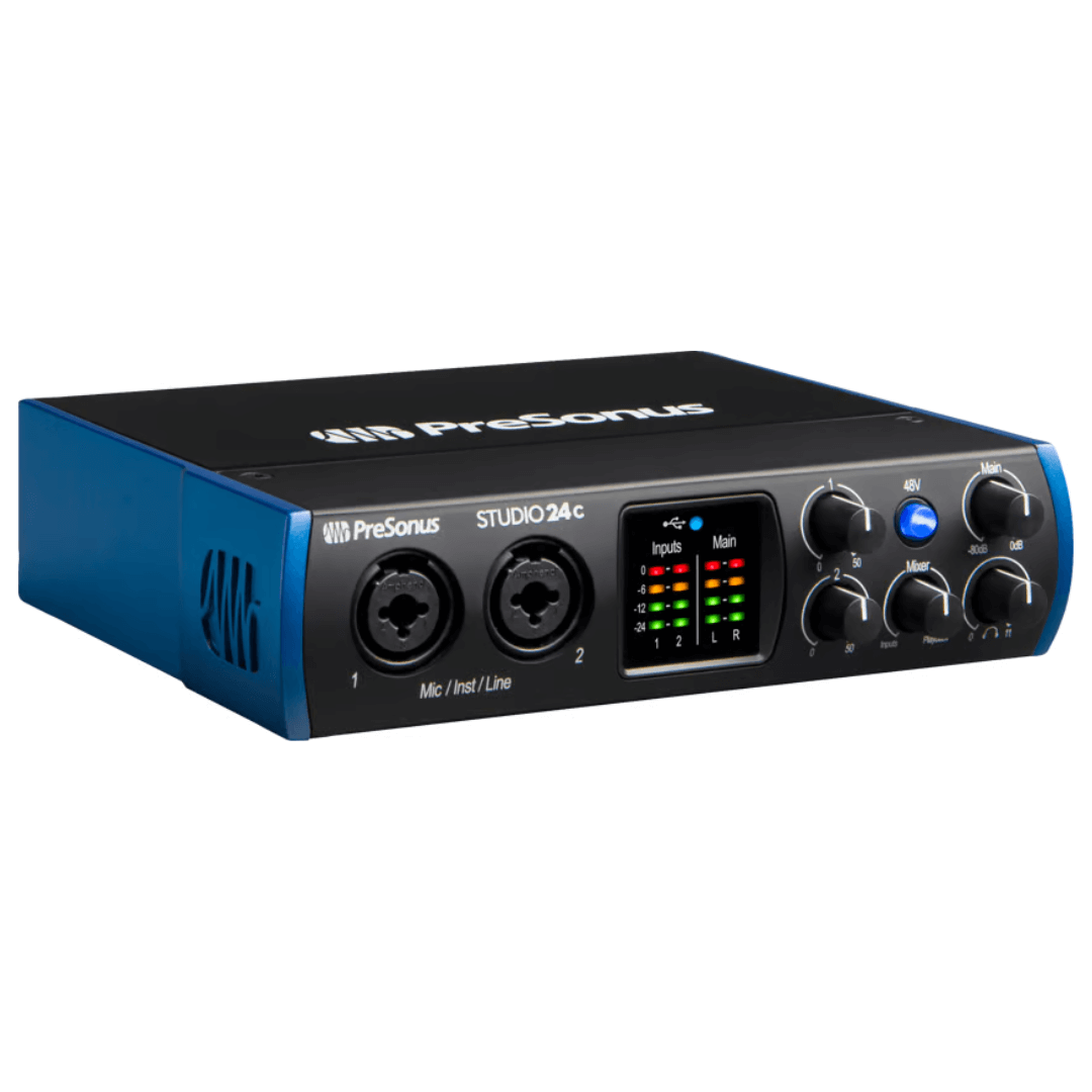 PreSonus Studio 24C | Interfaz de Audio USB-C 2x2 24-Bit / 192 kHz