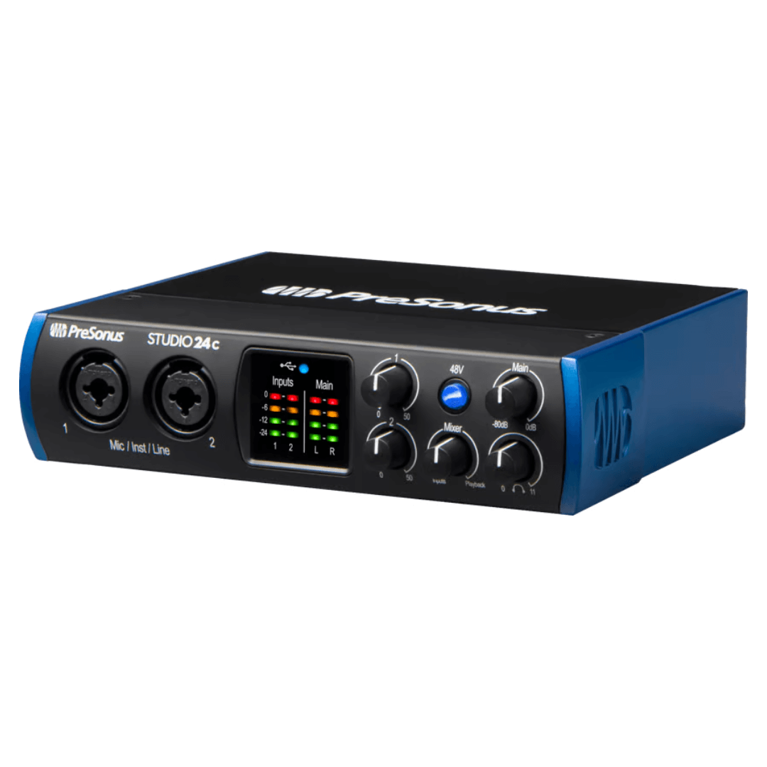 PreSonus Studio 24C | Interfaz de Audio USB-C 2x2 24-Bit / 192 kHz