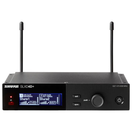Shure SLXD24D+/B58-G57 | Sistema Inalámbrico Digital Dual con 2 Micrófonos BETA 58A