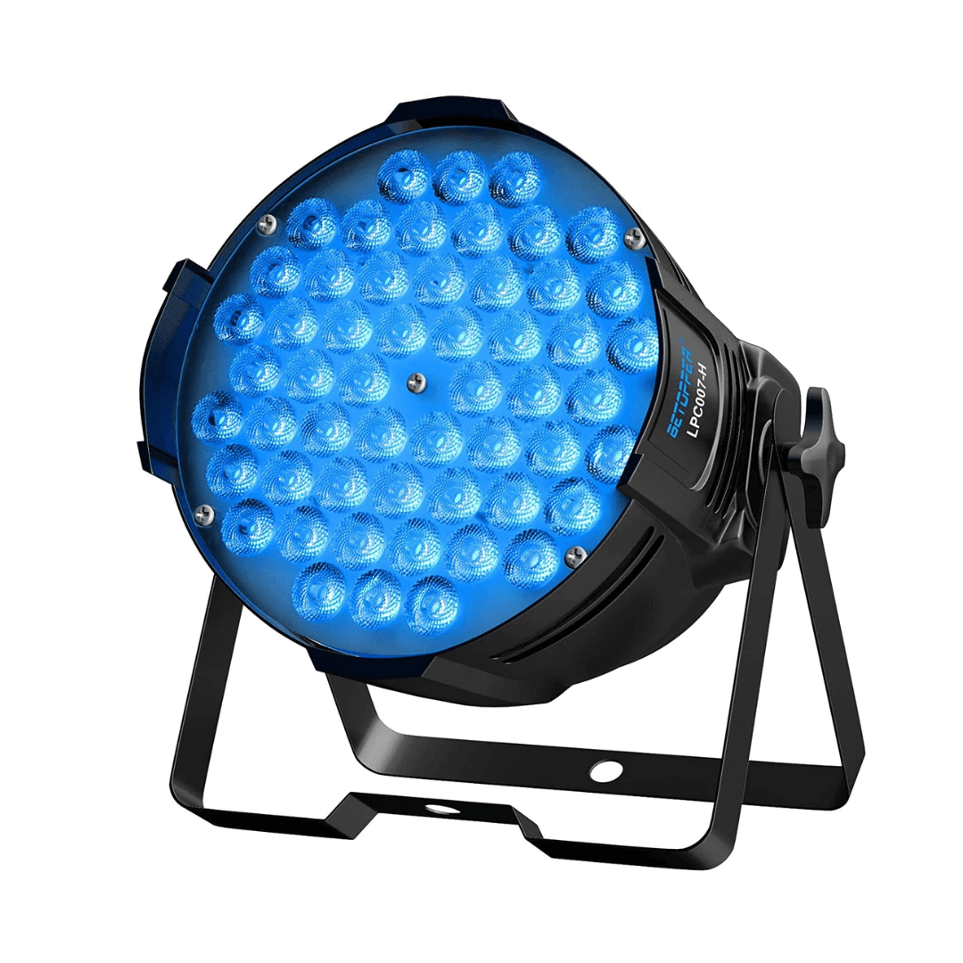 Tacho PAR LED 54×3W RGB 3EN1 RGB Malla Transparente