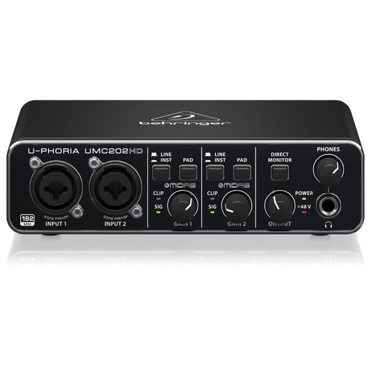 Behringer UMC202HD | Interfaz de Audio USB 2×2 Behringer U-Phoria