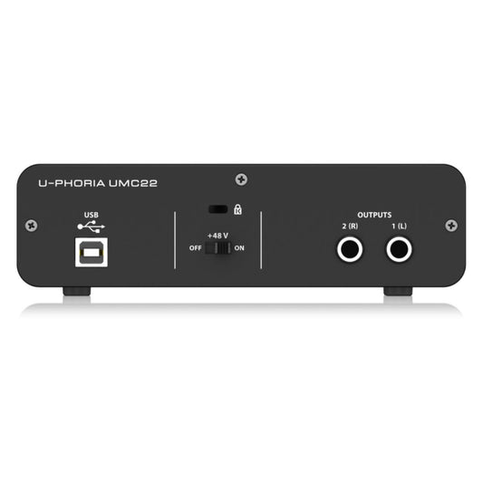 Behringer UMC22 | Interfaz de audio USB U-Phoria 2×2