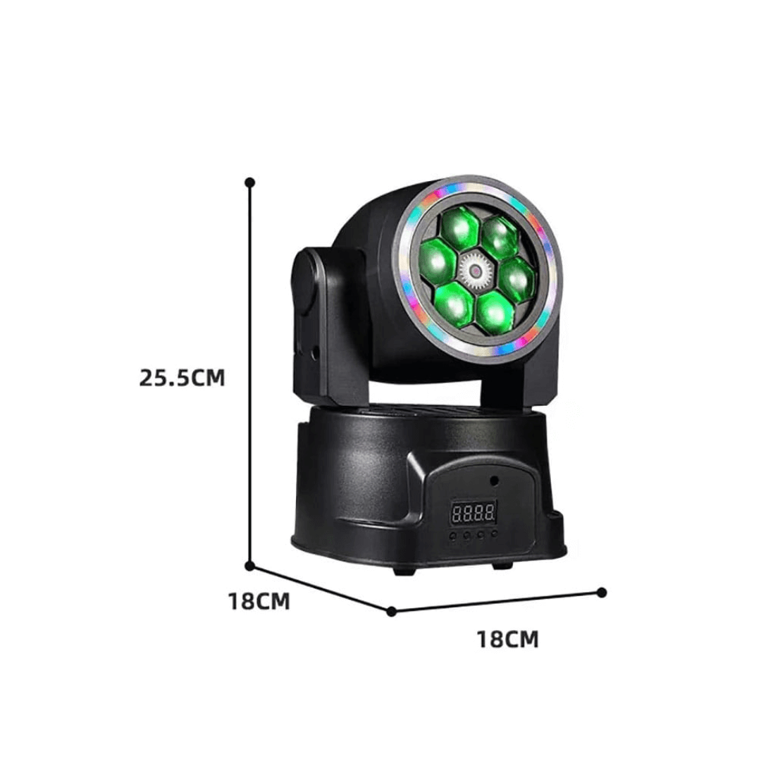 Cabezal Móvil LED Beam con Láser - Efecto Profesional para Fiestas y Escenarios
