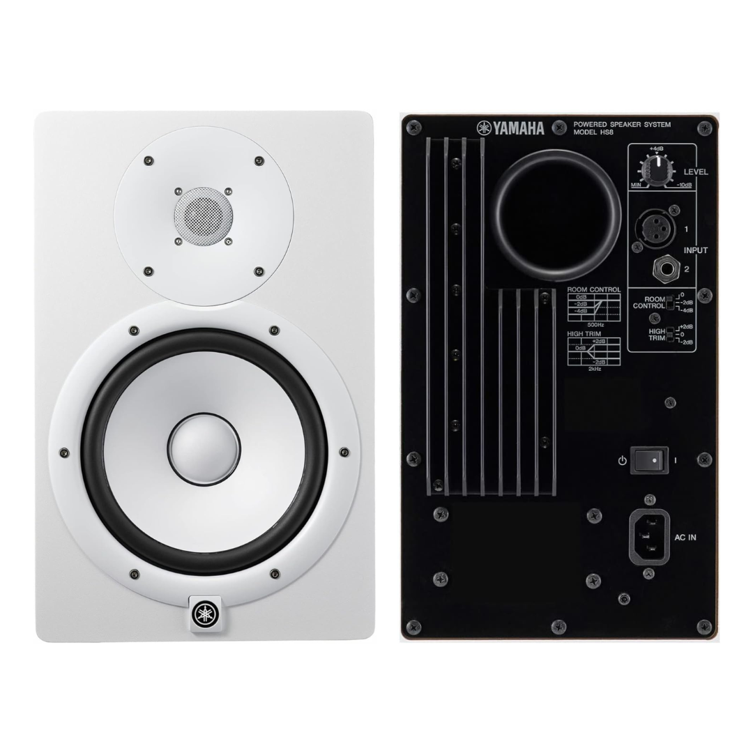 Yamaha HS8W (Pack x2) | Monitores de Estudio Activos de 8’’
