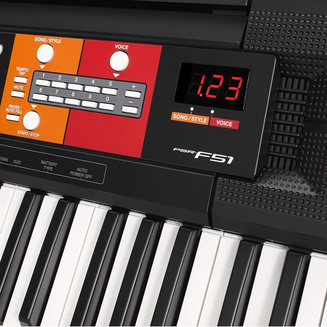 Yamaha PSR-F51 | Teclado Electrónico Portátil de 61 Teclas para Principiantes