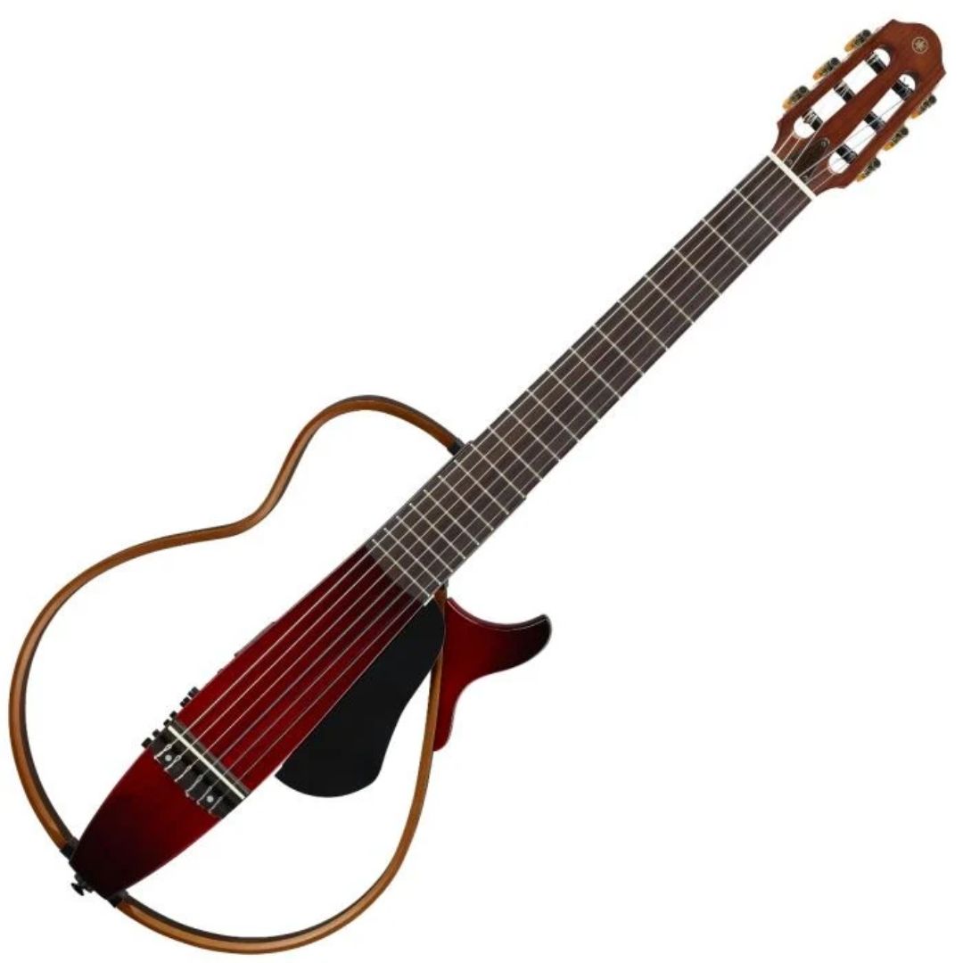 Yamaha SLG200N CRB | Silent Guitar de Nylon con Sistema SRT – Crimson Red Burst