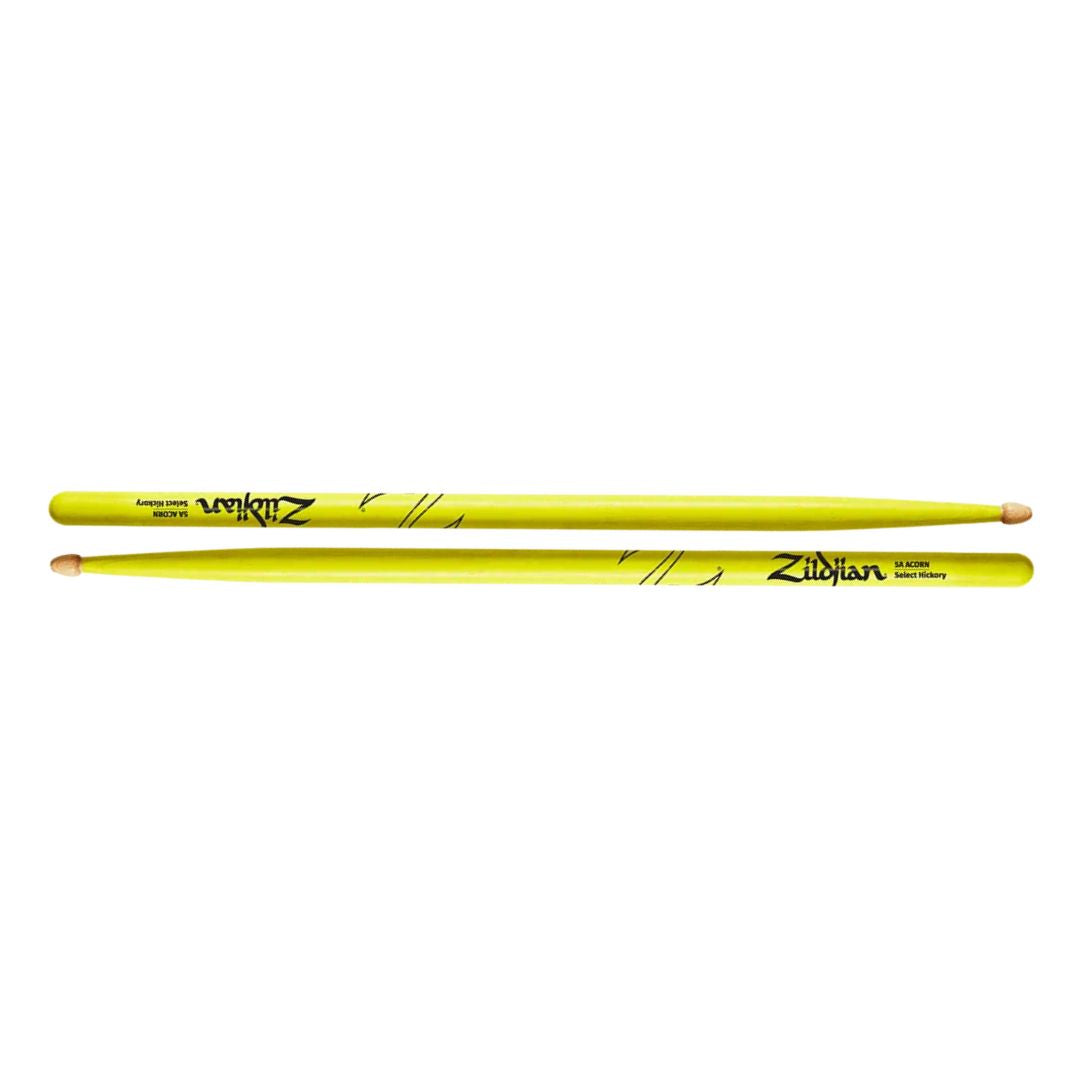 ZILDJIAN Z5AACDGY | Baquetas 5A Acorn Neon Yellow