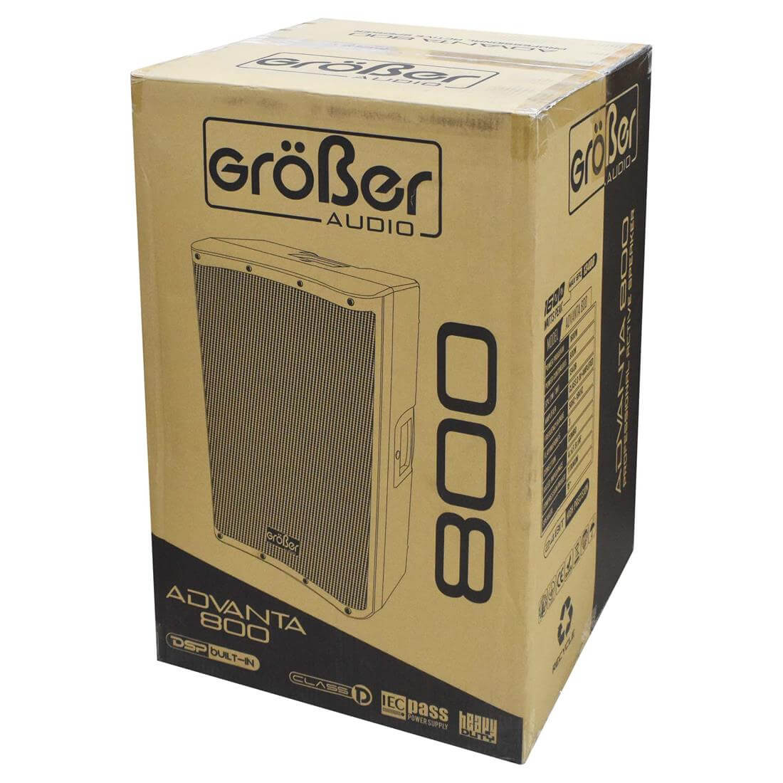 Grober Advanta-800 | Caja Activa 15” 1600W DSP/USB/Bluetooth