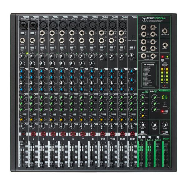 Mackie ProFX16 V3 | Mixer 16 Canales con Interfaz USB y GigFX™