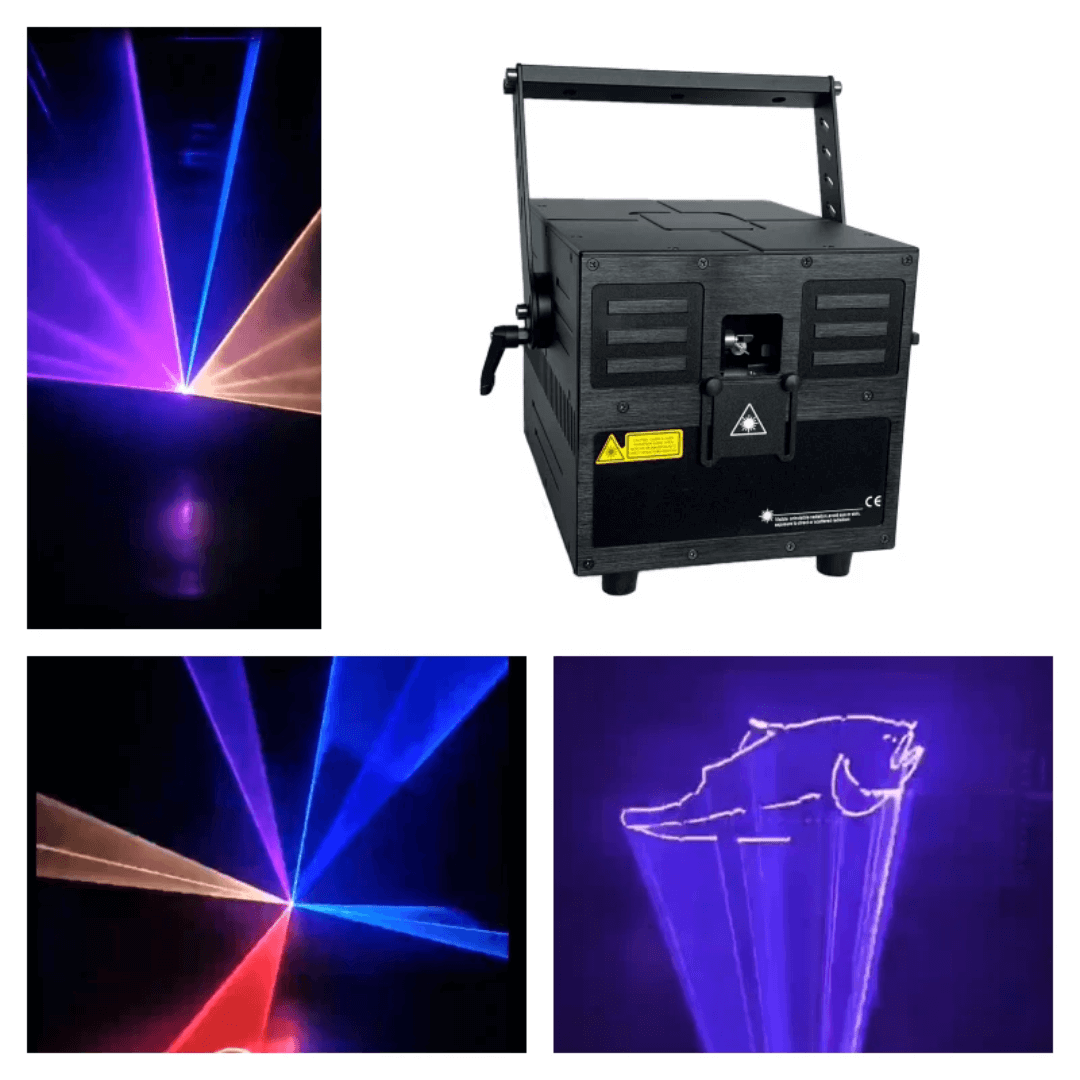 Láser Profesional RGB 10W ILDA - POWER PRO LASER 10000mW