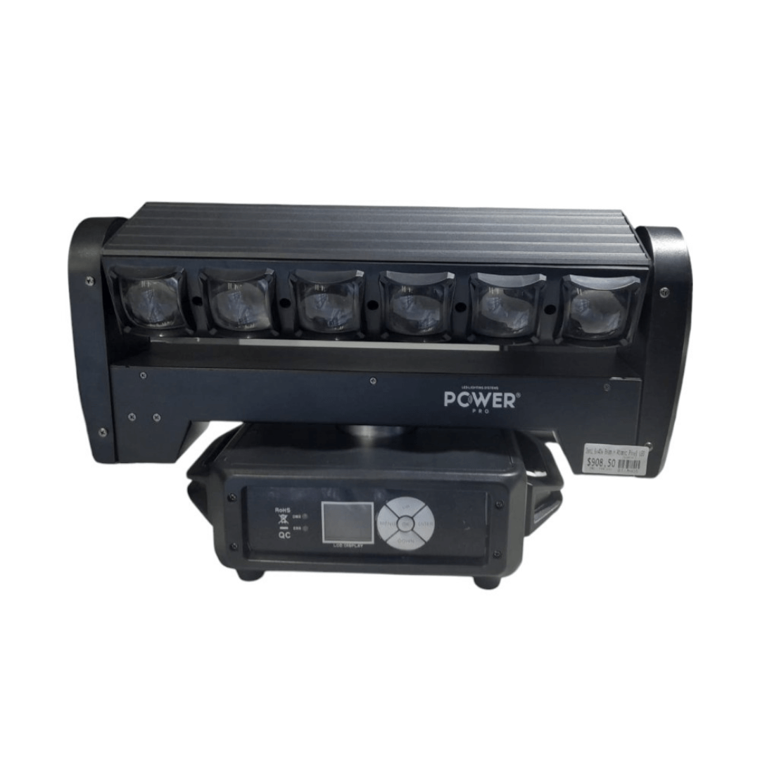 Luminaria 2 en 1 BEAM ATOMIC PIXEL LED - 6×40W RGBW con Control Profesional