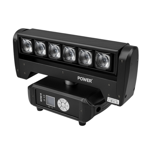 Luminaria 2 en 1 BEAM ATOMIC PIXEL LED - 6×40W RGBW con Control Profesional