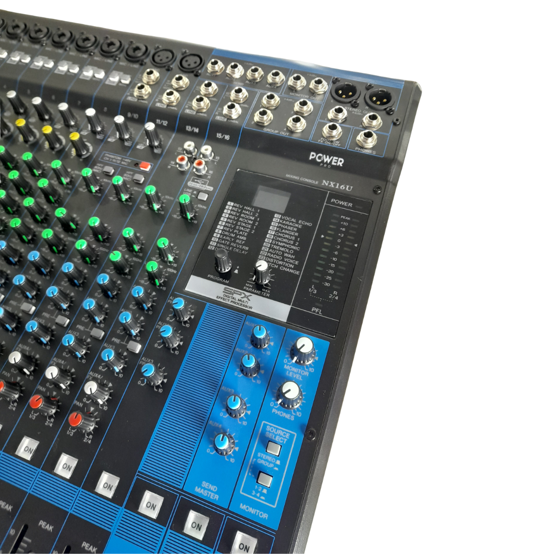 NX16U POWER PRO | Consola Análoga 16 Canales