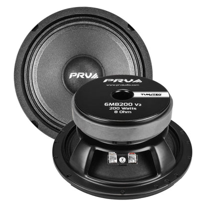 PRV Audio 6MB200 v2 | Parlante Profesional Mid-Bass 6″ 8Ω 100W RMS