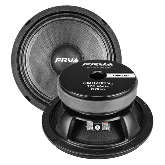 PRV Audio 6MB200 v2 | Parlante Profesional Mid-Bass 6″ 8Ω 100W RMS